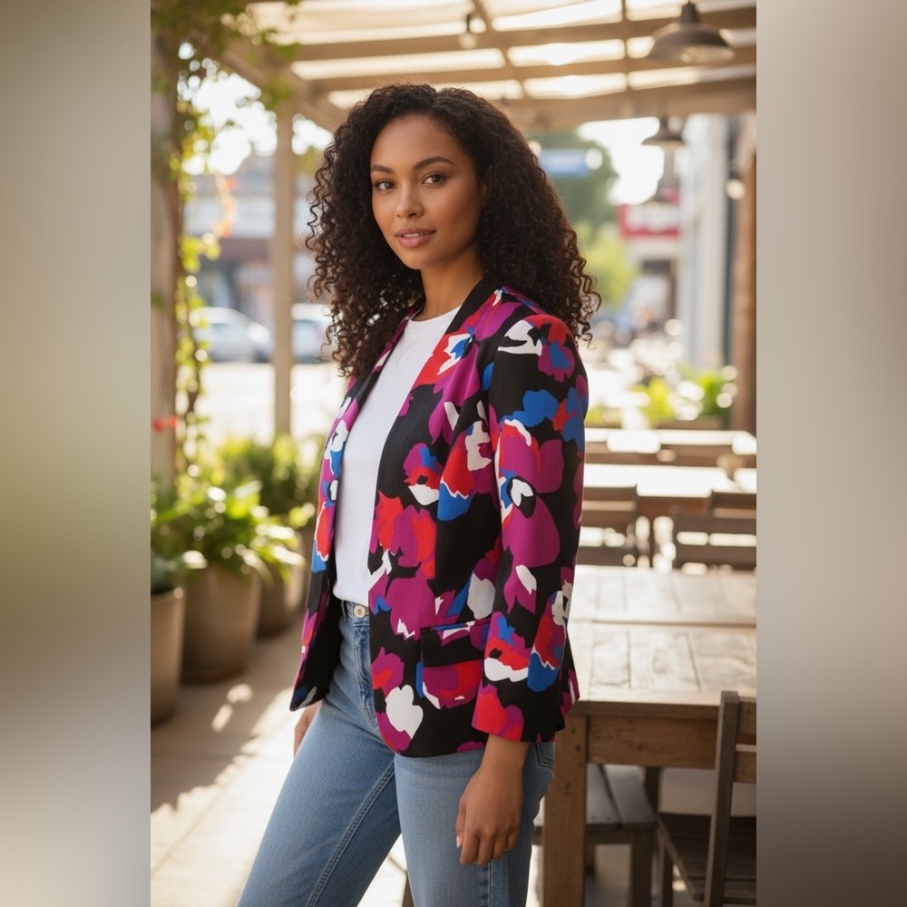 Kasper Multicolor Women's Blazer size 8